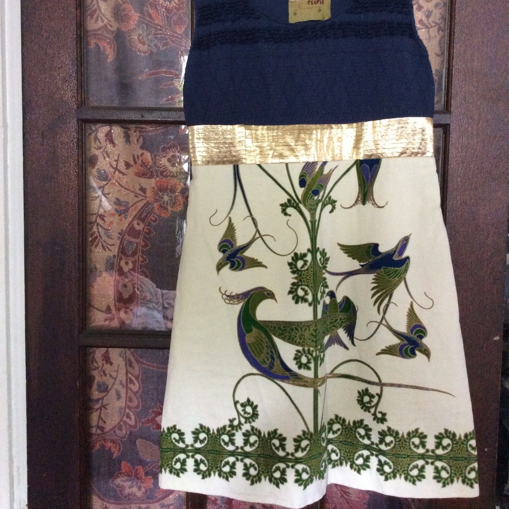 Free People Peacock Cocktail Dress